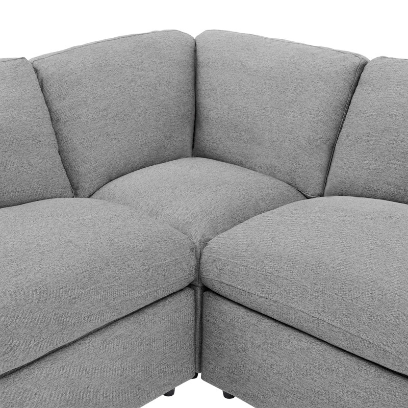 Canapé modulaire inclinable avec rangement pour cinéma maison Ronin, Gris