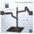 Vivo Pneumatic Dual Ultrawide Monitor Desk Stand, Up To 49 Inch Computer Screens