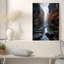 «Stepping Stones in Misty Canyon», art mural sur toile rouge-885851941