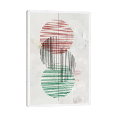 Dialogue 1 Piece Floater Frame Wall Art on Canvas