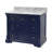 Fossen 42" Single Bathroom Vanity Set with Royal Blue Cabinet and Carrara Marble Countertop-1322901147-1230142615