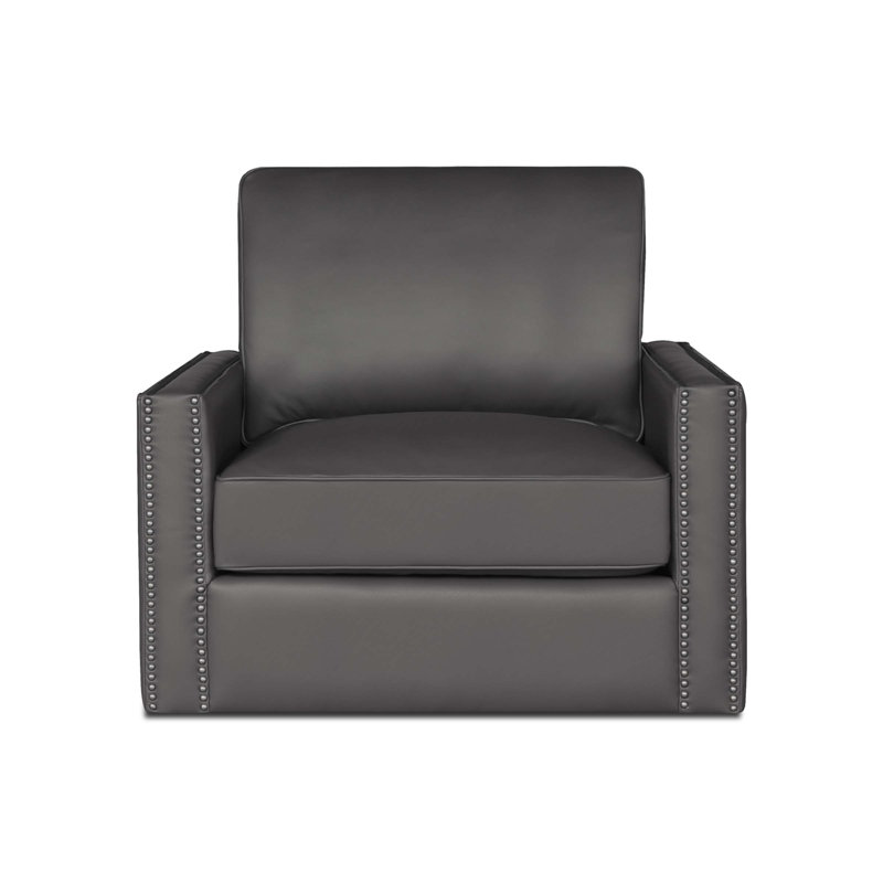 Ophelia Swivel Armchair, Espresso, No, Pewter (Dreamer)