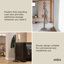 Flapper 9-Hook Freestanding Coat Rack, Solid Wood with Flip-Down Hooks for Entryway, Bedroom, Office-47532186