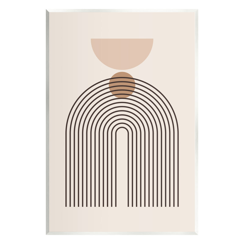 Stupell Industries Boho Cream Shapes Wall Plaque Art Design By LSR Design Studio, H 15 po x l 10 po x P 0,5 po