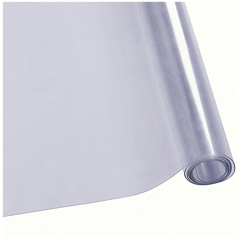 Housse de protection pour table transparente, housse de table 36 po x 72 po, nappe en plastique PVC de 1,5 mm d'épaisseur, protection de bureau imperméable pour bureau, table basse, table de salle à manger
