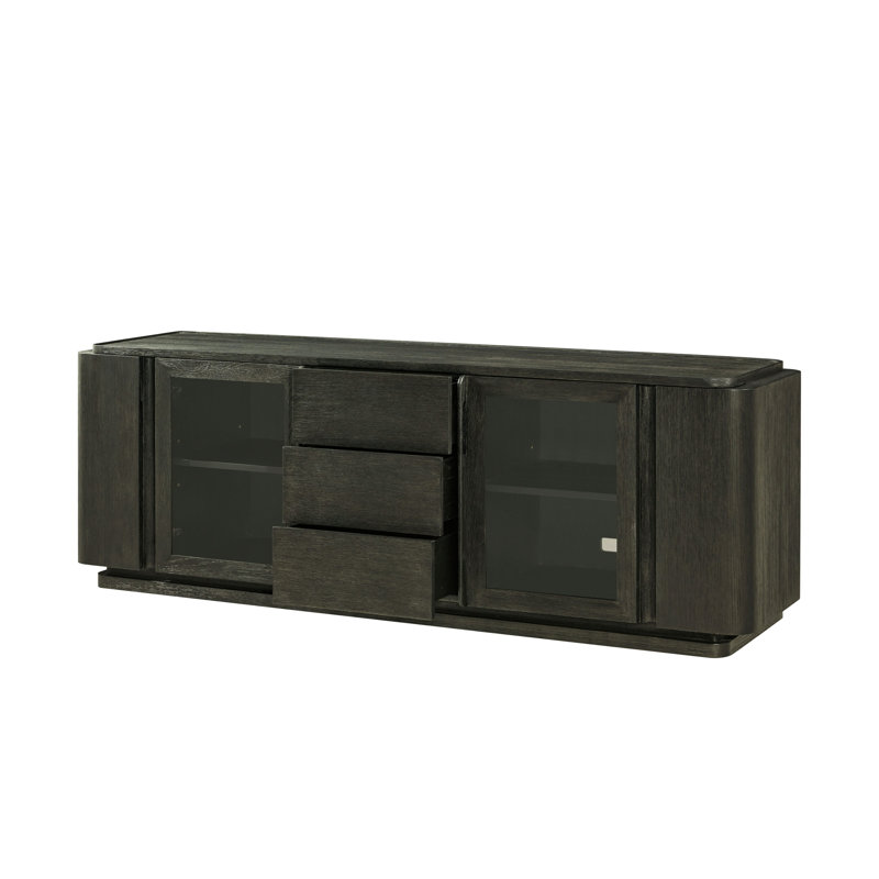 Repose Media Console, Charcoal Oak