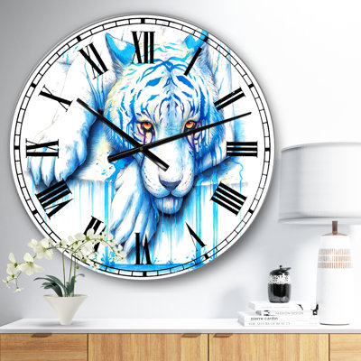 Blue Tears - Grande horloge murale