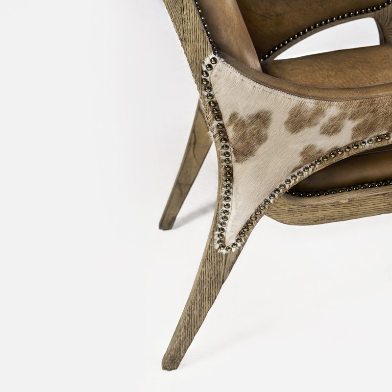 Echo Canyon Leather & Hide Arm Chair