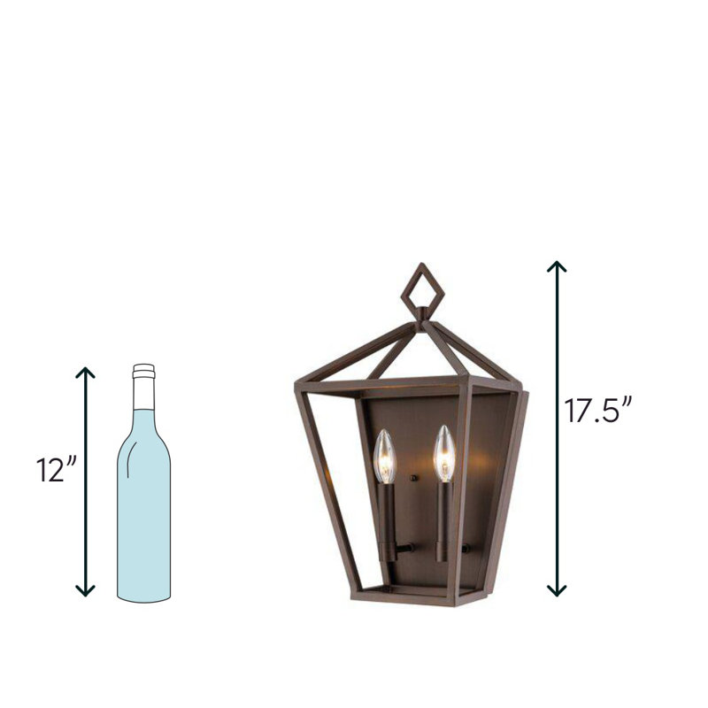 Poisson Steel Flush Mounted Sconce, Vintage Gold