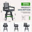 Tabouret de bar pivotant 360 ° Premium