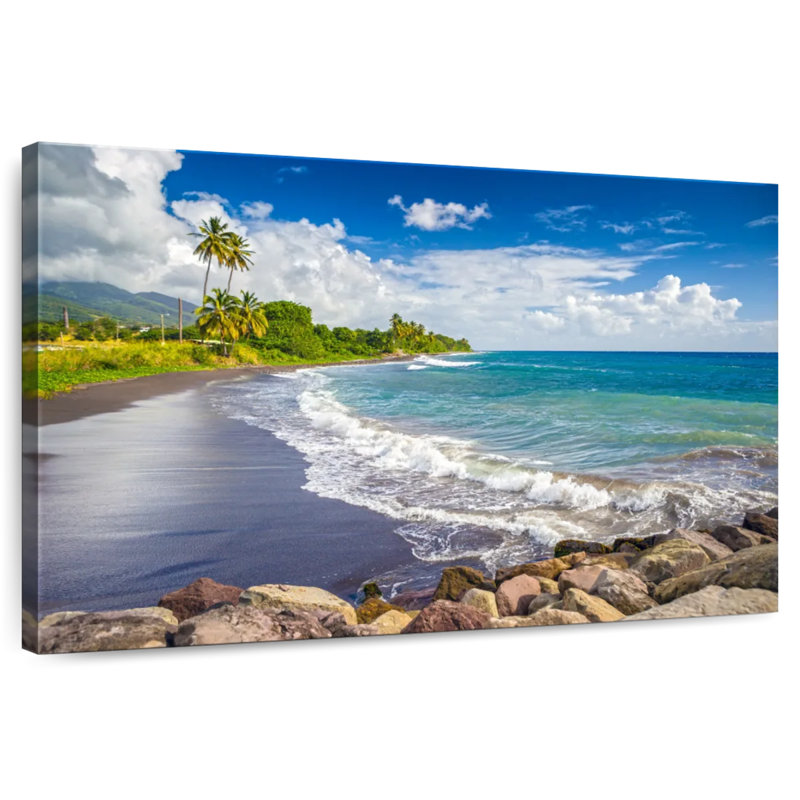 Ravi Saint Kitts plage noire, H 32 po x l 48 po