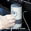 Moulin à café portatif sans fil 4-en-1 avec 9 réglages de mouture réglables, tasse à café USB-C rechargeable en acier inoxydable pour bureau de camping de voyage