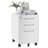 Mobile File Cabinet for Home Office 3 Drawer File Cabinet, for Legal/Letter/A4 File,Round Corner Design,White