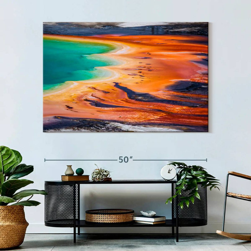 Alvord Grand Prismatic Spring Yellowstone Wyoming, H 34 po x l 51 po