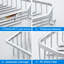 Panier de rangement mural pour salle de bain en acier inoxydable-251878751