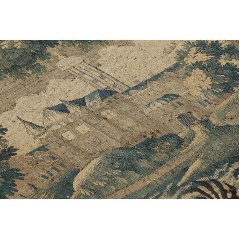 European, Antique One-of-a-Kind 9'X15'6 Area Rug