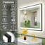 Miroir de salle de bain Tyeishia Matte-436254601