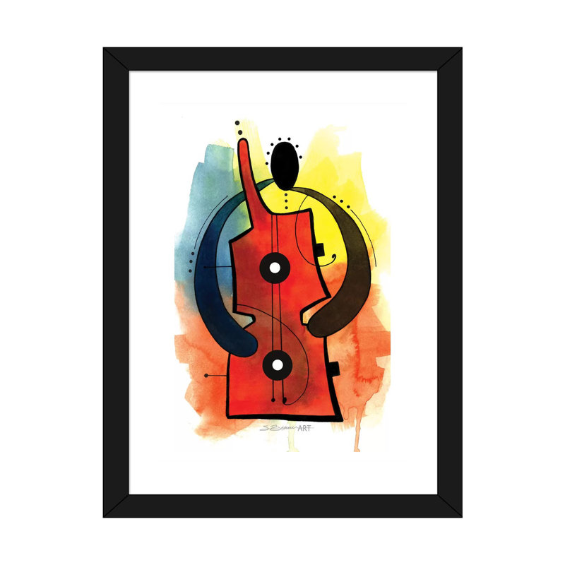 «Guitare» par Stacey Brown - reproduction d'art, H 32 po x l 24 po x P 1 po