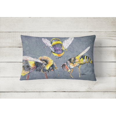 Bee Outdoor Throw Pillow