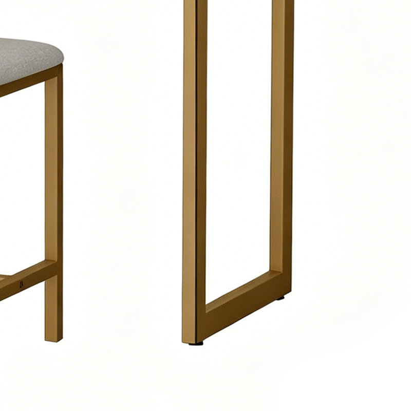 Ensemble de coiffeuse avec tabouret miroir à DEL et prise de courant pour chambre à coucher, Or