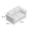 Belvidere 2 Seater Cotton Sofa Bed-30328302
