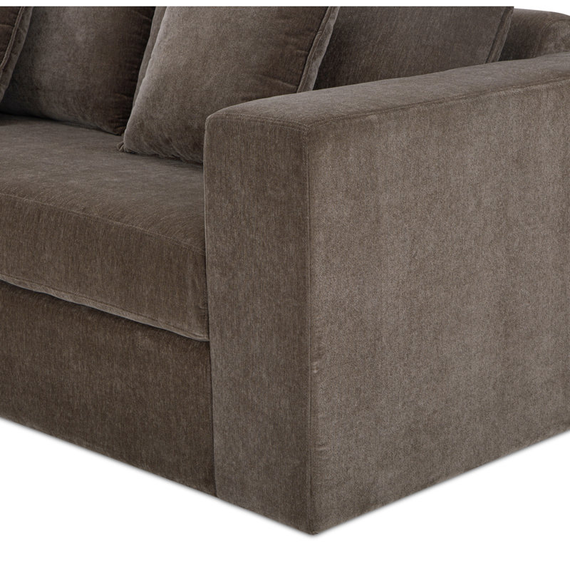 Kiran Sleeper Sofa, Charcoal Velvet