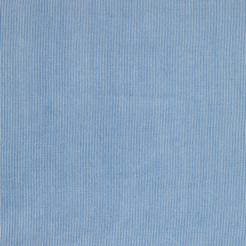 100% Cotton Flannel Sheet Set, Full/Double Sheet Set+Fitted Sheet+2 Pillowcases, Blue Ticking Stripe