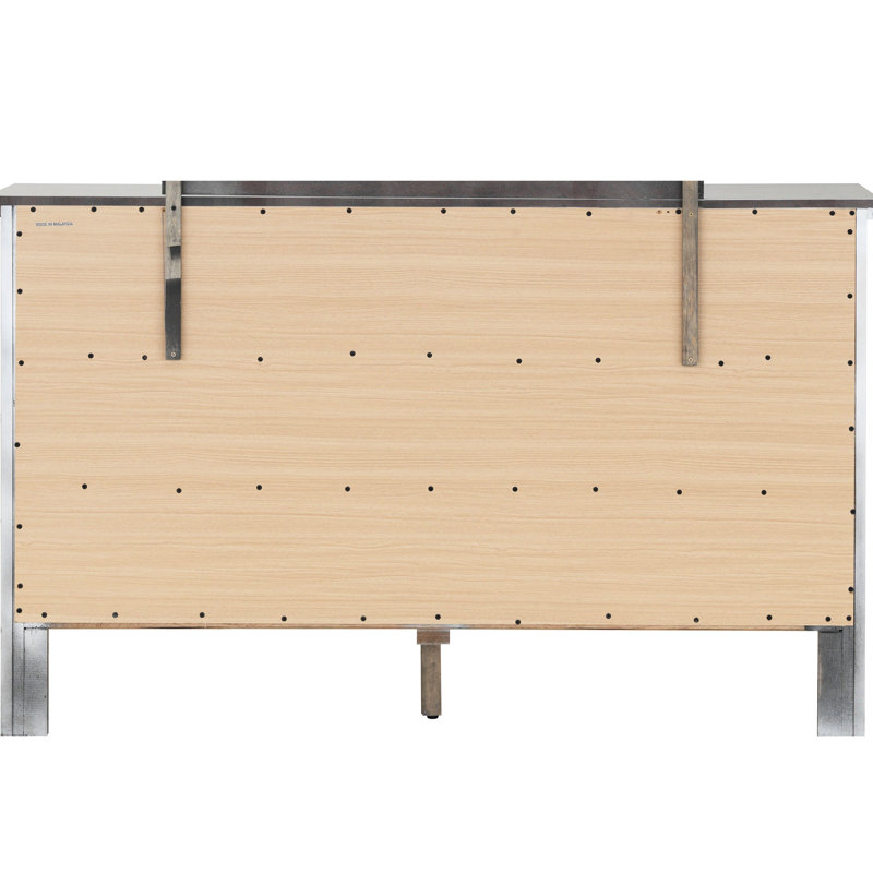Commode couleur champagne champagne G1333-d - entièrement assemblée, tiroirs durables, quincaillerie en métal terni, élégante,