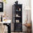 Black Solid Wood Standing Cabinet