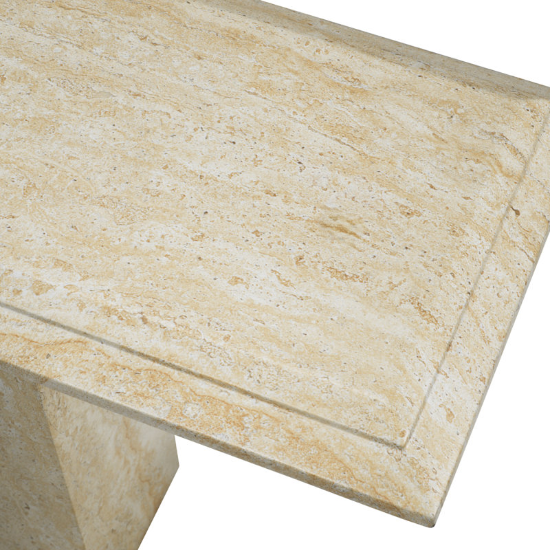Outdoor Console Table Charles Faux Travertine