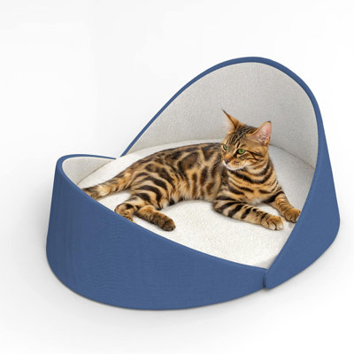Tucker Murphy Pet 30"x25" Inch Cat Beds for Indoor Cats,Large Size Cat Couch Bed, Modern Big Cat Bed for 2 Cats Rest and Sleeping, Large Sleeping Area Compression