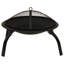 Cecilton Round Steel Wood Burning Fire Pit