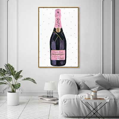 Love Champagne and Stars - Painting -  Oliver Gal, 27068_36x54_CANV_PSGLD