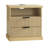 Maxe 23.6" Nightstand With Charging Station, Bedside Table With 2 Drawers, Open Shelf, Transitional-1757918399