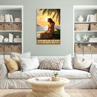 " Girls Just Born With Aloha Spirit 1 "