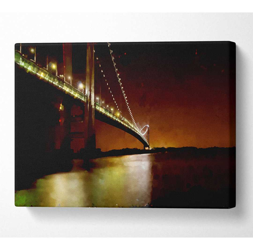 Die Golden Gate Bridge Braun - Druck