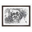 Albert Einstein Graffiti in Abstract - Picture Frame Drawing Print-55683187-55683192