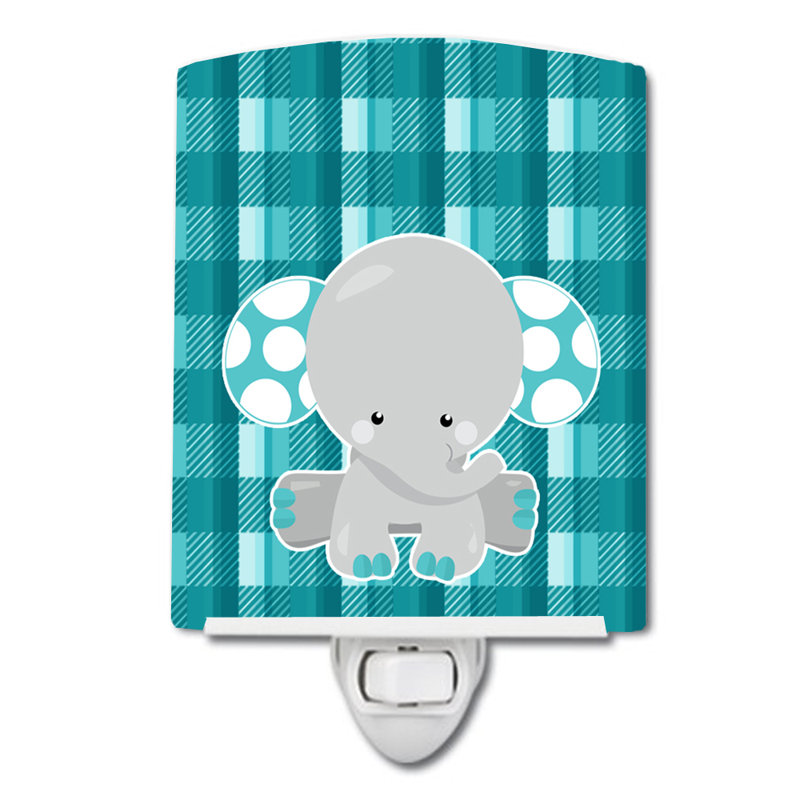 Éclairage pour nuit en céramique éléphant