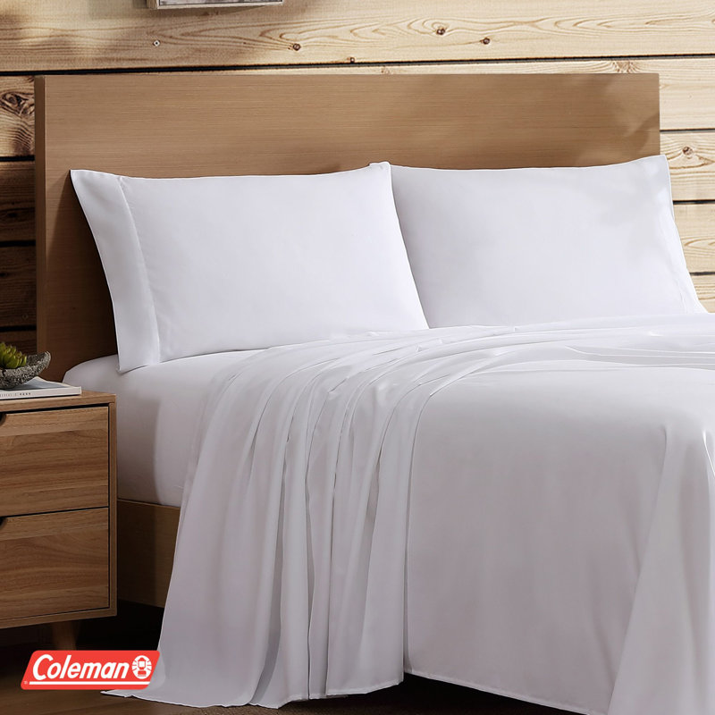 Ensemble de draps 4 pièces Coleman®, Lit double, Blanc