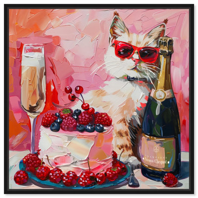 «Cat Cake Party», art de cuisine tendance par Art Remedy