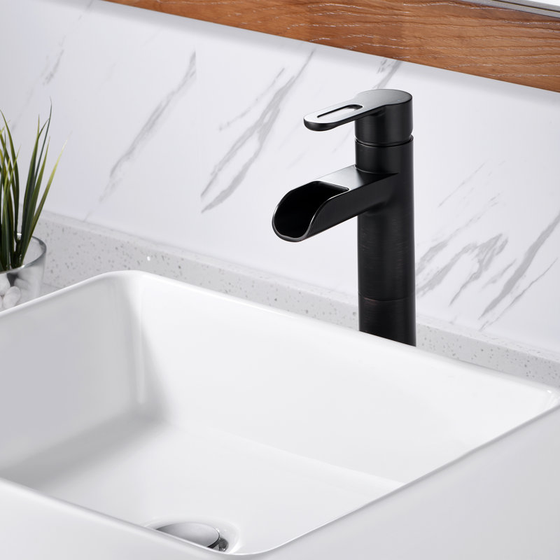 Vessel Sink Bathroom Faucet with Drain Assembly, Oil Rubbed Bronze