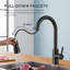 Robinet de cuisine rétractable à poignée simple avec accessoires-67228732