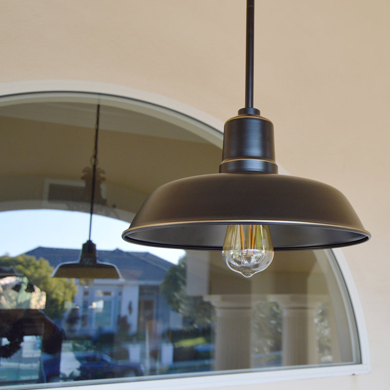 Luminaire suspendu d'extérieur 1 lumière Alika