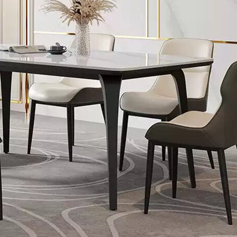 Full support rectangular dining table, 29.92"H x 31.49"W x 55.11"L