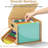 Acrylic File Organizer with Lid, Bamboo File Box with Handle, Hanging File Folder Organizer