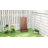 Raised Garden Bed with Trellis for Climbing Plants & Vines, Brown-22151883-53654844