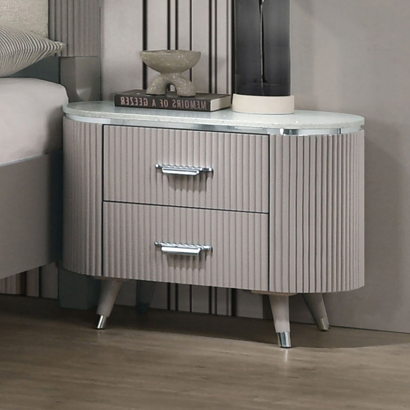Nightstand, Light Gray