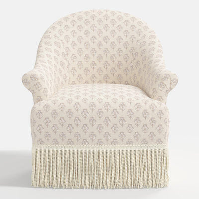 Marie Cotton Upholstered Swivel Armchair