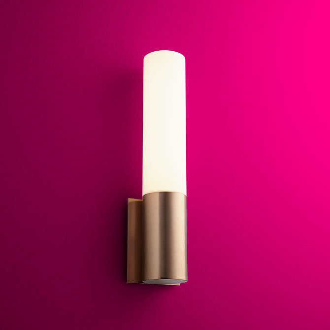 Plafonnier encastré à 1 lumière DEL à intensité variable Goolby, Cuivre satiné