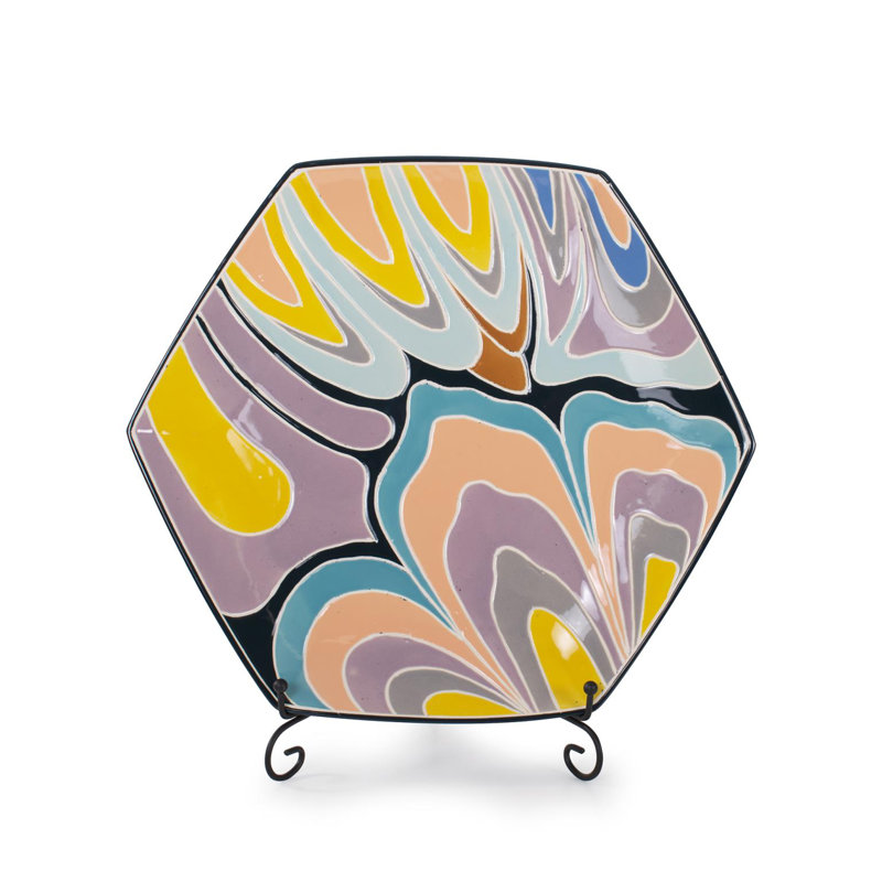 Bramwell Decorative Porcelain Plate with Stand